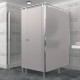 Cabine Sanitaire Stratifié Compact Inox 2FD